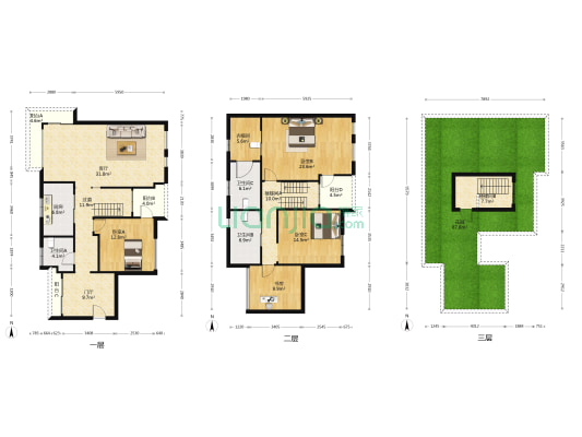 万科魅力之城二期 4室1厅3卫 180平方