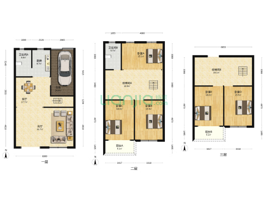 许庄村 5室2厅2卫 247平方