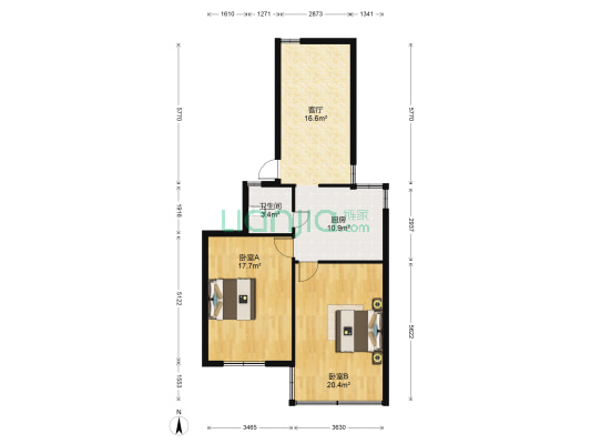 双井街205号 2室1厅1卫 79平方