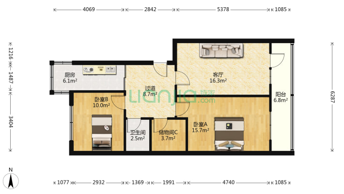 药材公司宿舍二手房实景图