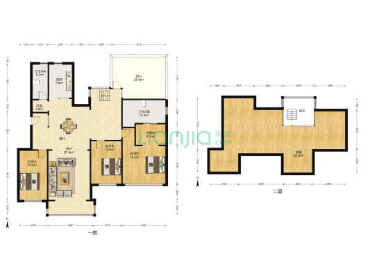 海东俊园 3室1厅2卫 157平方
