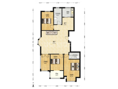 名流城市尊邸 3室2厅 南 北-涿州名流城市尊邸户型图