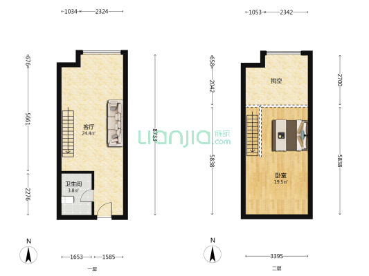绿地中部创客天地 1室1厅1卫 42平方