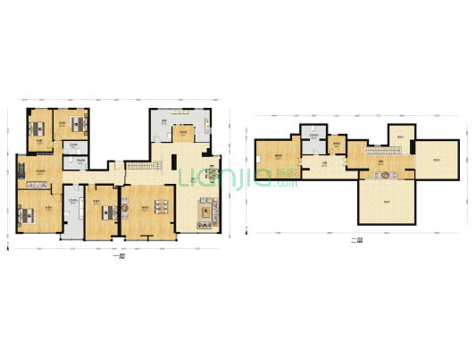 万城华府海园 6室1厅4卫 375平方
