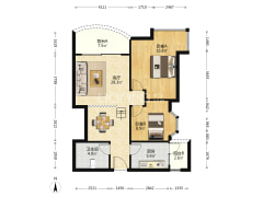 黄泥磅精装两房，住家舒适，出行方便，可拎包入住-重庆佳华世纪新城A区户型图