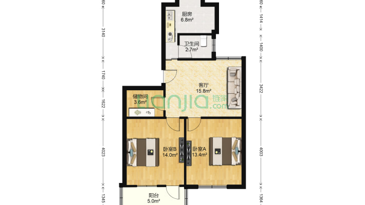 解放西路公交公司宿舍二手房实景图