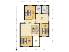 房子为70年大产权，此房满五唯一-涿州东兴小区(涿州)户型图