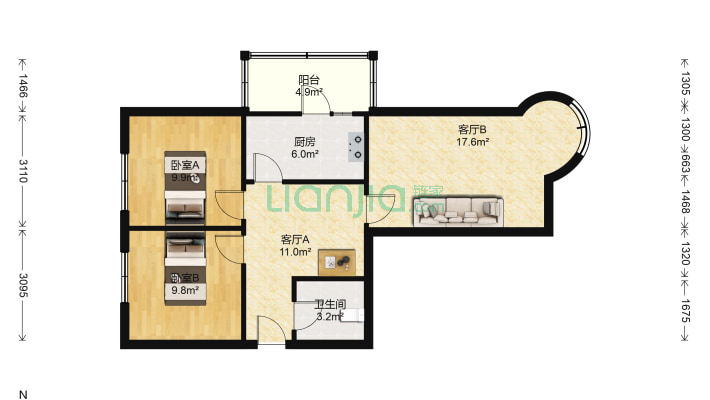 华北小区二手房实景图