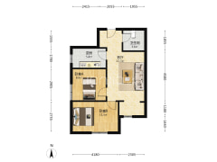 金阳瑞景 2室1厅 南-涿州金阳瑞景户型图