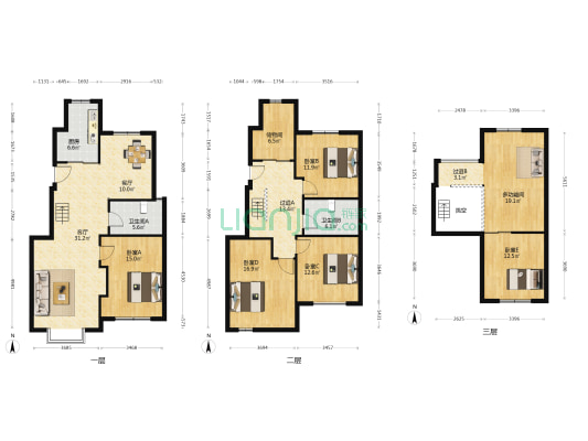 长江盛阁 6室2厅2卫 88平方