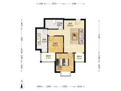松林店商圈 二中旁 集中供暖 电梯房-涿州紫竹园户型图