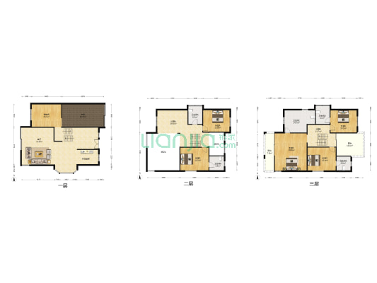 麒麟湾独栋大别墅，客厅6米挑高，大方上档次-户型图