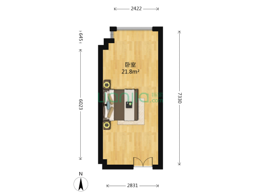 隆鑫爱琴海四期 1室0厅0卫 33平方
