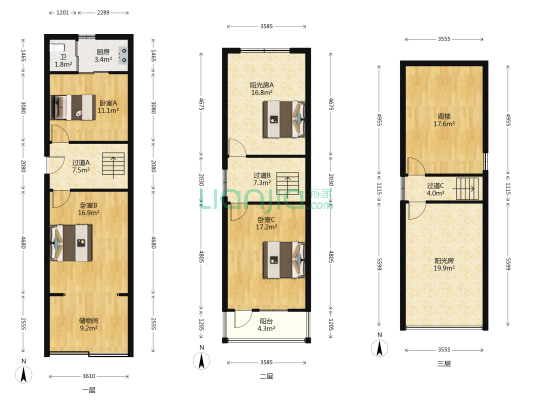 迎燕西路 3室0厅1卫 101平方