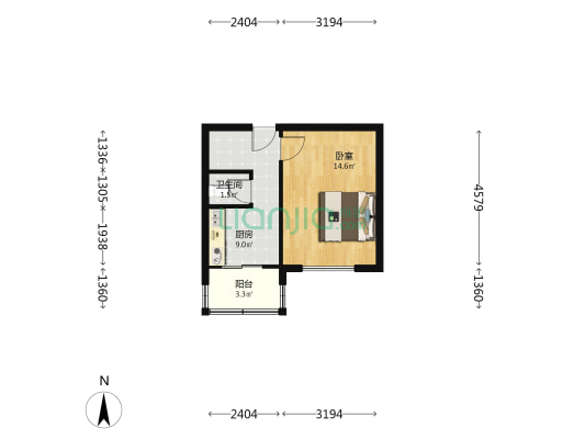 科园路 1室0厅1卫 36平方