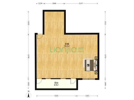共和怡苑 1室0厅0卫 94平方