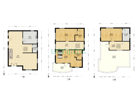 新禧街四巷4号 3室1厅2卫 196平方