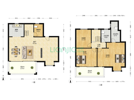 新城·悦隽江山 3室1厅2卫 183平方
