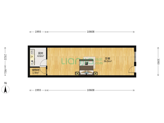 龙津苑小区 1室0厅0卫 57平方