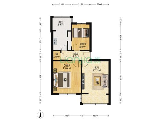 致祥路66号 2室1厅0卫 61平方