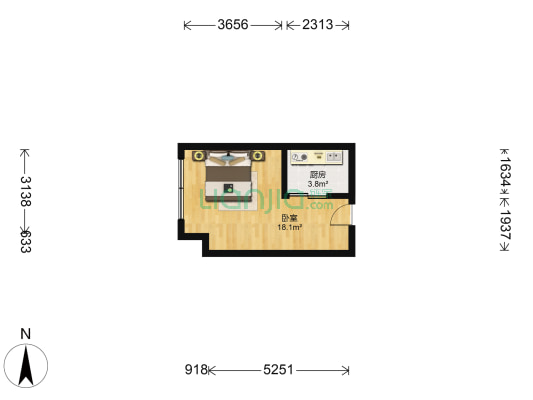 金隆基大厦 1室0厅0卫 38平方