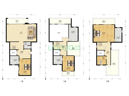 茅莱山居古道湾 4室1厅5卫 364平方