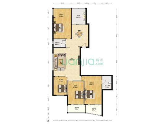 通信管理局家属院 4室1厅2卫 198平方