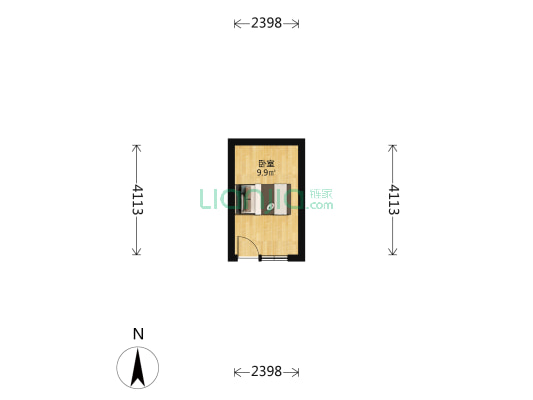庆平胡同 1室0厅0卫 13平方