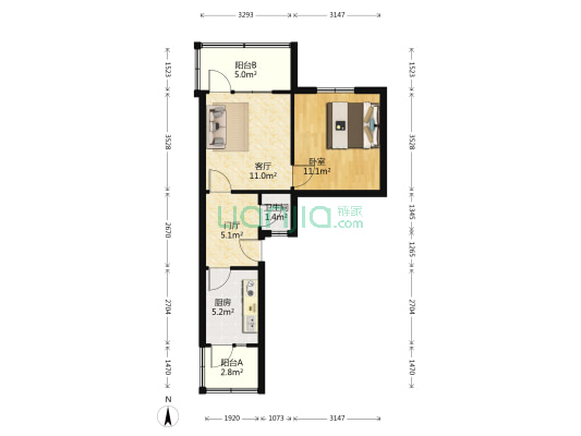 桂花巷40号 1室1厅1卫 47平方