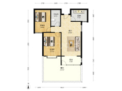 此房是一层带院， 房本满二 ，随时可签-涿州凯兴悦享城户型图