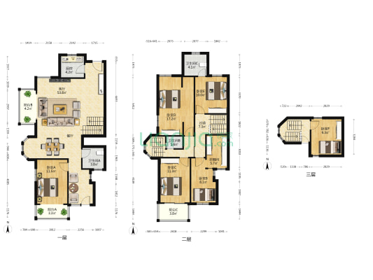 桂梅别墅(别墅) 6室1厅3卫 173平方