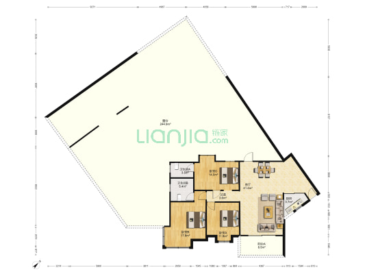 领秀瑞城 3室1厅2卫 128平方