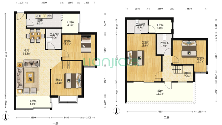 七彩花园北区二手房实景图