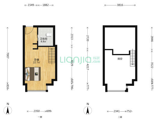 镕丞钻石星座 1室0厅1卫 42平方