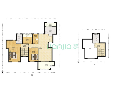 英伦经典B区 3室1厅2卫 126平方