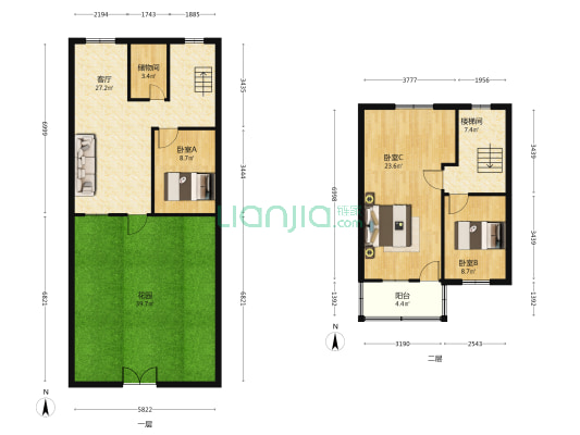 桃园新村 3室1厅0卫 91平方