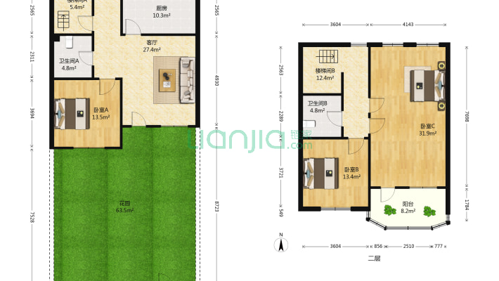 信特花园B区二手房实景图