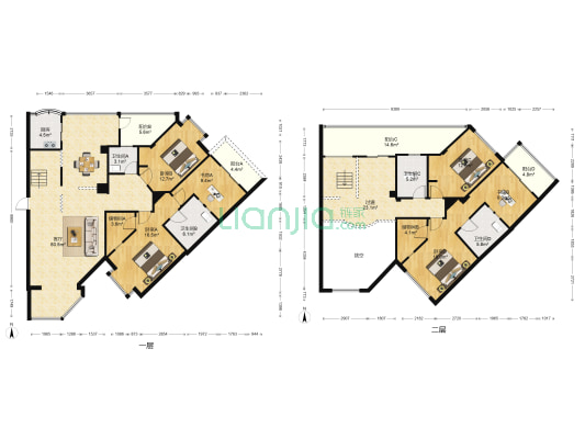 君临闽江 6室1厅4卫 157平方
