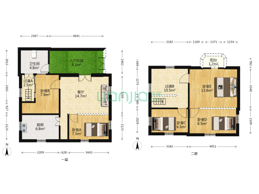 黄家一巷 5室1厅1卫 93平方