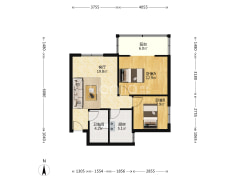 临香邑溪谷大社区，精装两居，满二税少-涿州军怡公馆户型图