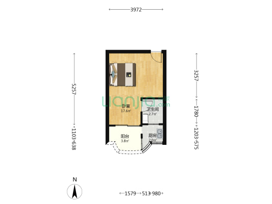 达成新居 1室0厅1卫 30平方