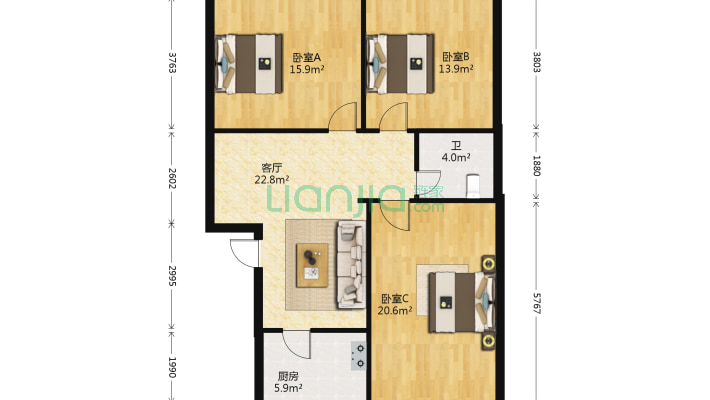金鹰机电5区二手房实景图