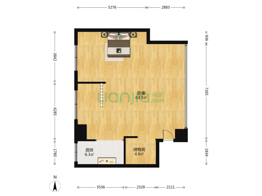 富商大厦 1室0厅0卫 122平方