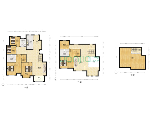 香邑溪谷玫瑰园上跃洋房  精装修-户型图