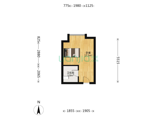 海纳光合谷 1室0厅1卫 38平方
