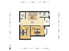 市区好地段北新家园东向两居本满二年-涿州北新家园户型图