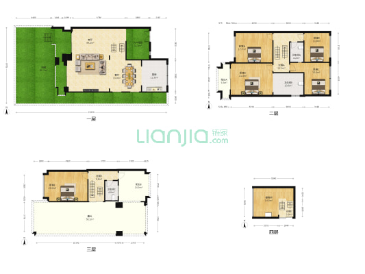 金元国际新城别墅区 5室2厅3卫 306平方