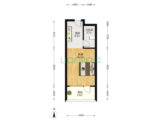 紫檀文化中心 1室0厅1卫 42平方