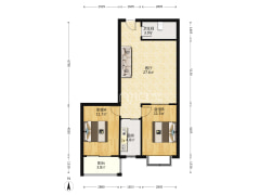 天保郦景 2室1厅 南-涿州天保郦景户型图
