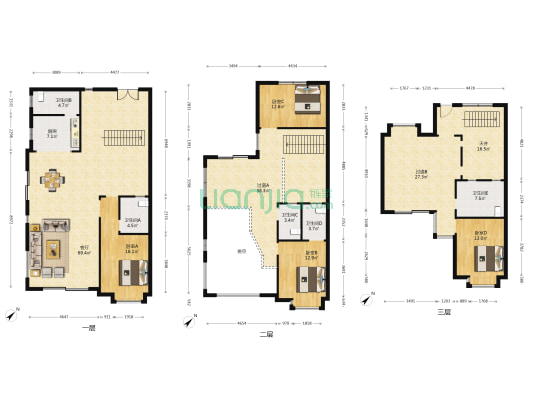 五溪御龙湾 4室1厅5卫 247平方